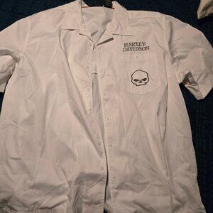 Harley davidson 3xl short sleeve button down
